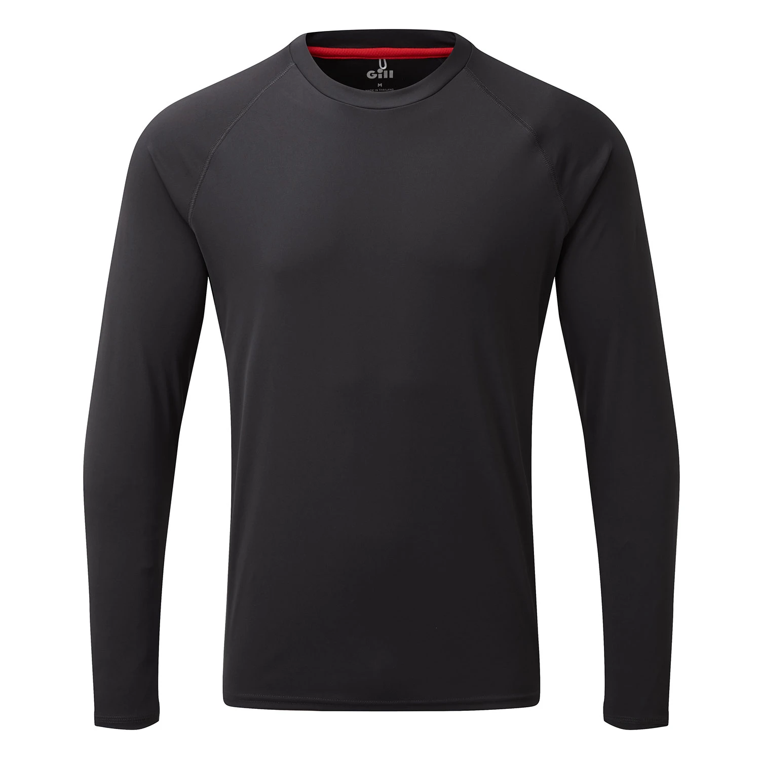 Gill Mens UV Tec Crew Neck Long Sleeve Tee - Charcoal 3 Gill Mens UV Tec Crew Neck Long Sleeve Tee - Charcoal