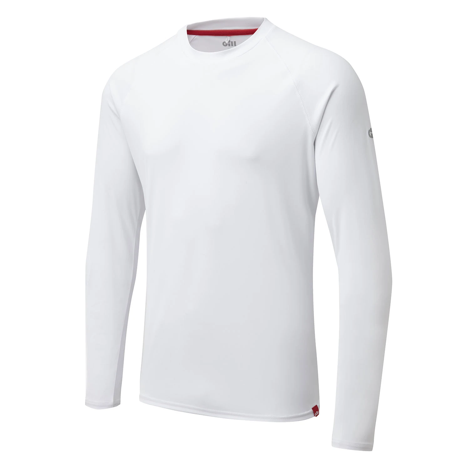 Gill Mens UV Tec Crew Neck Long Sleeve Tee - White 4 Gill Mens UV Tec Crew Neck Long Sleeve Tee - White - Image 2