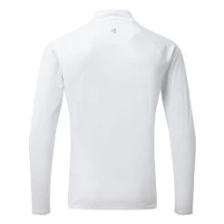 Gill Mens UV Tec Zip Neck Long Sleeve Tee - White -Nautical Outfitters 2019 Gill UV Tec Long Sleeve Zip Tee UV009 White 3