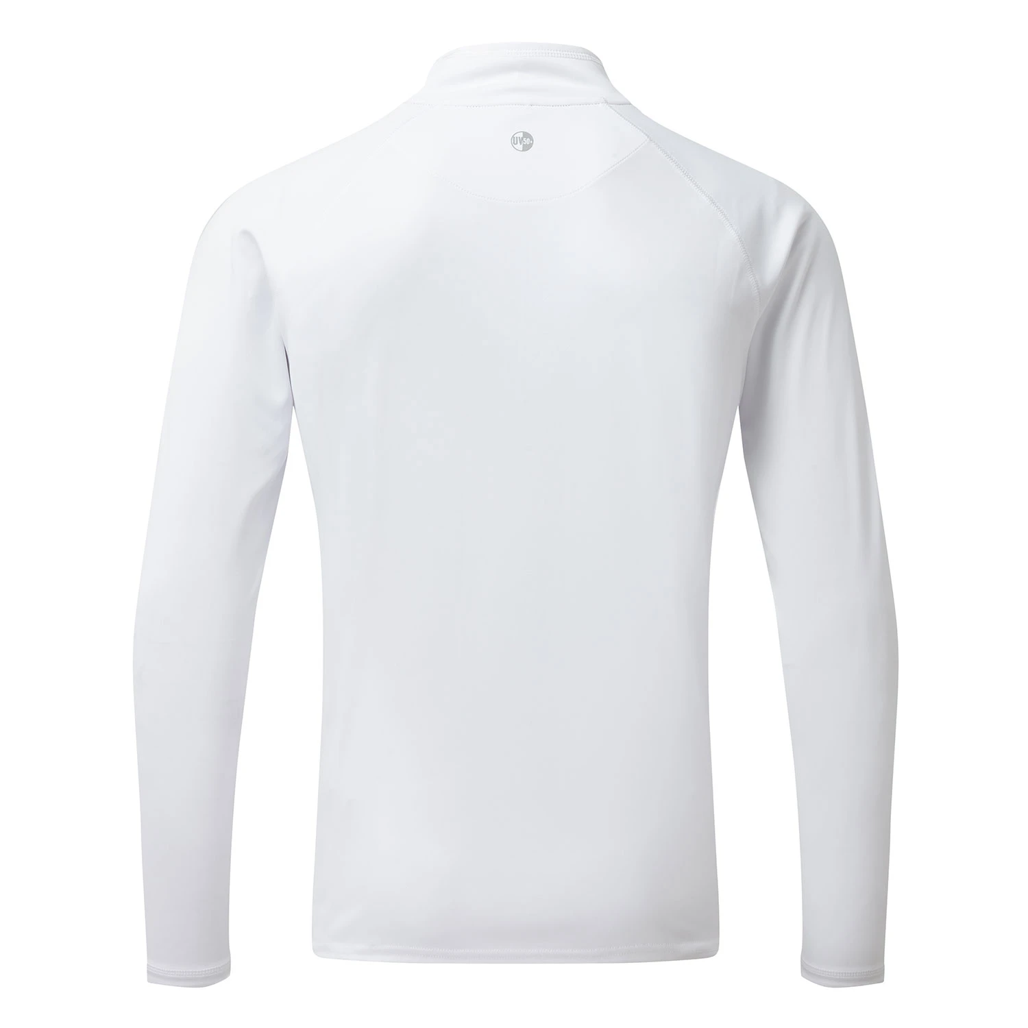 Gill Mens UV Tec Zip Neck Long Sleeve Tee - White - Image 3