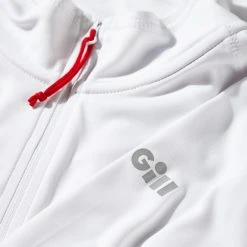 Gill Mens UV Tec Zip Neck Long Sleeve Tee - White -Nautical Outfitters 2019 Gill UV Tec Long Sleeve Zip Tee UV009 White 4