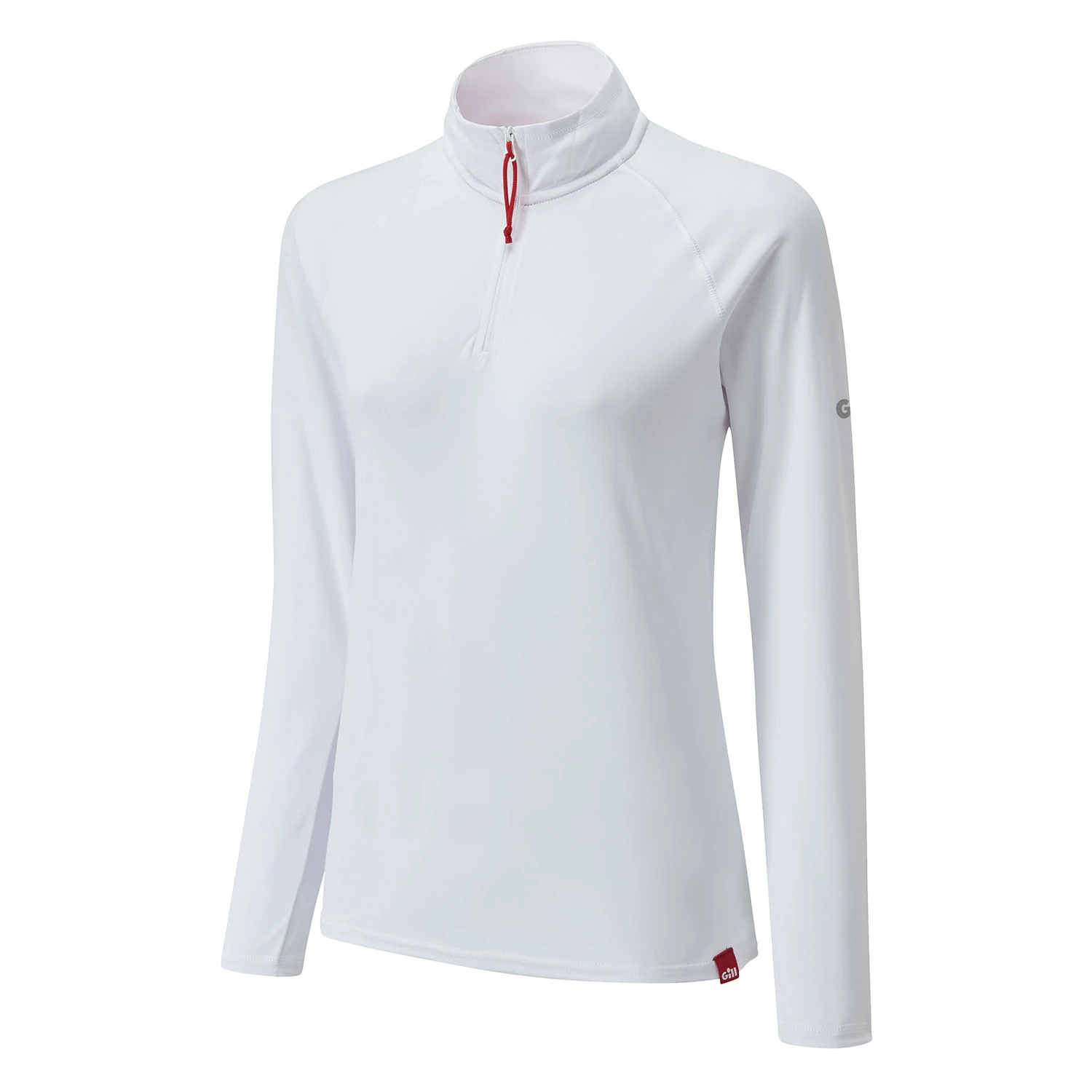 Gill Womens UV Tec Long Sleeve Zip Tee - White 4 Gill Womens UV Tec Long Sleeve Zip Tee - White - Image 2