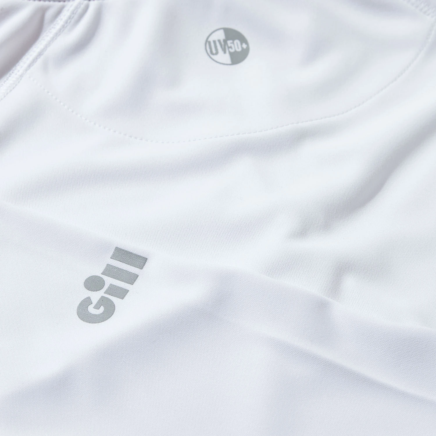 Gill Womens UV Tec Long Sleeve Zip Tee - White 7 Gill Womens UV Tec Long Sleeve Zip Tee - White - Image 5
