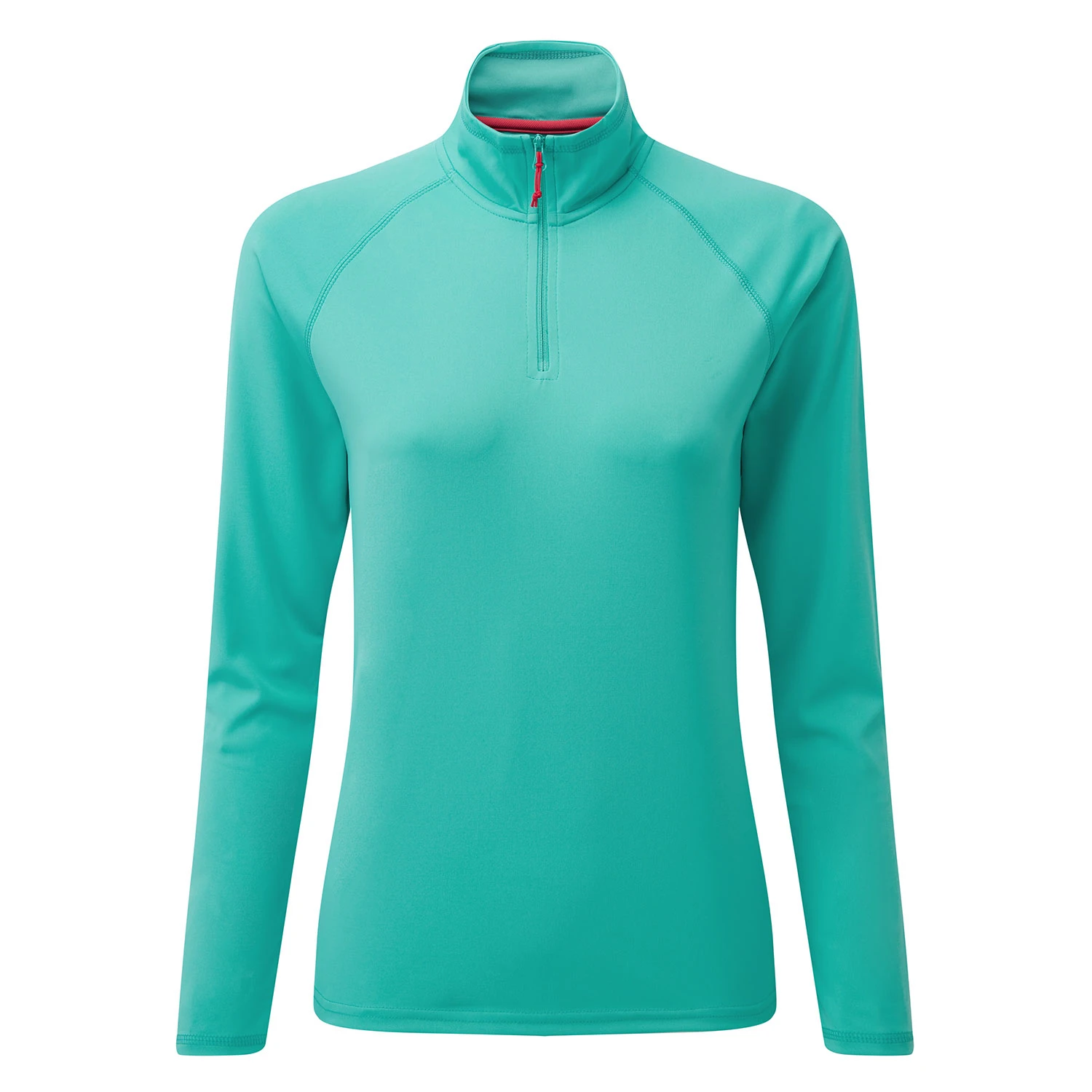 Gill Womens UV Tec Long Sleeve Zip Tee - Turquoise 3 Gill Womens UV Tec Long Sleeve Zip Tee - Turquoise