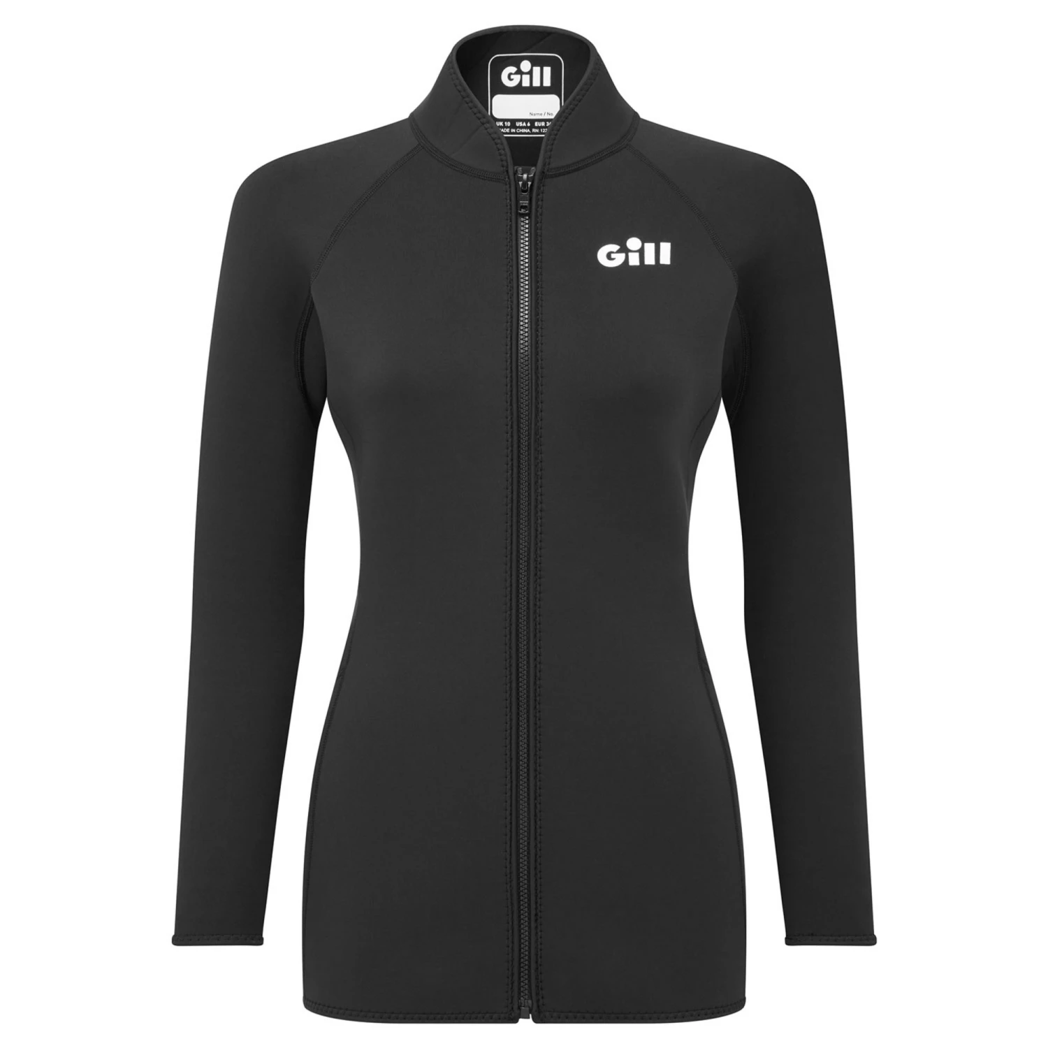 Gill Womens Pursuit Neoprene Wetsuit Jacket - Black 3 Gill Womens Pursuit Neoprene Wetsuit Jacket - Black