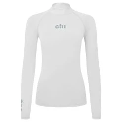 Gill Womens ZenZero Rash Vest Long Sleeve - White