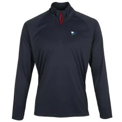 Kollegewidgwok Yacht Club - Gill Men's UV Tec Long Sleeve Zip Tee